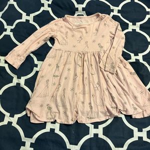 Frozen light pink cotton dress